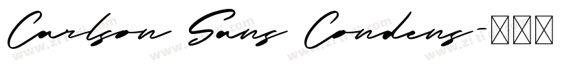 Carlson Sans Condens字体转换